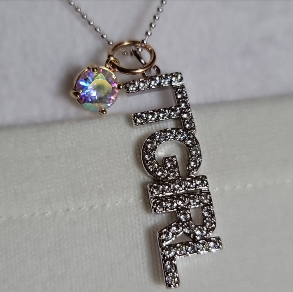 Christian Siriano Collection 'IT GIRL' Necklace STERLING BALL CHAIN CHARMS